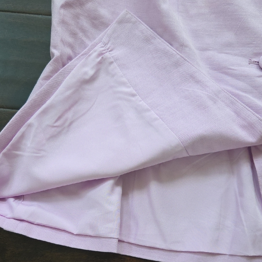 Future Colective Jenee Naylor Lavender Sleeveless Button-Up Vest - Picture 5 of 12